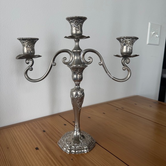 Other - Vintage Antique Silver-Plated Victorian Style Candelabra